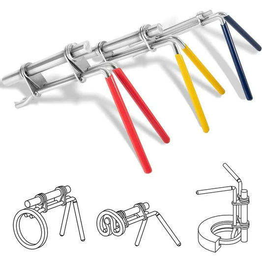 3PCS Hydraulic Seal Installation Tool Kit with Seal Twistor for Cylinder Repair