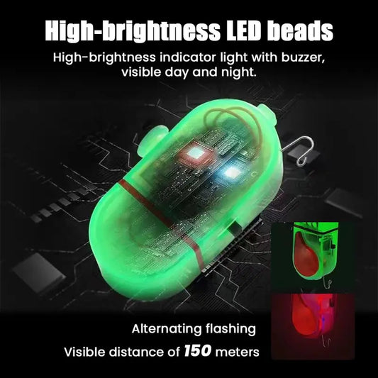 2/4 PCS Smart LED Fishing Bite Alarm for Fishing Rods